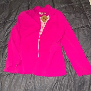 BiBi Fuchsia One Button Blazer